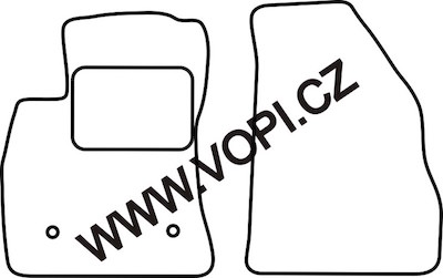 Přesné gumové koberce béžové / šedé Opel Combo 2012>